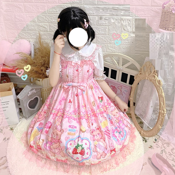 Vestido Jumper Verano Adorable con Tirantes para Mujer