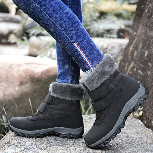 Botas de Nieve Forradas en Algodón con Caña Alta y Relleno Térmico para Mujer - Image 3