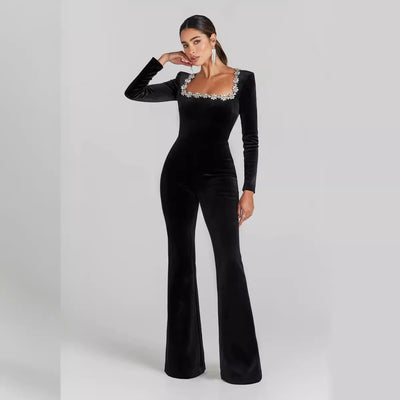 Jumpsuit Elegante Hueco de Cintura Alta para Mujer - Image 2