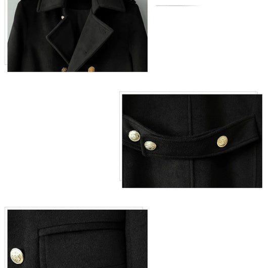 Saco Tweed Lana Doble Botonadura Alargado para Hombre - Image 5