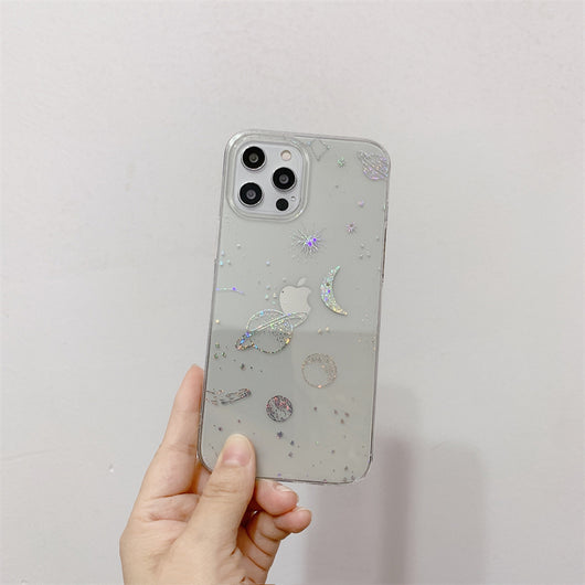 Funda para iPhone con Diseño Cosmos Galáctico y Acabado Electroplateado - Image 9