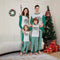 Conjunto Navideño Familiar a Juego - Rayas Azul y Blanco con Letras