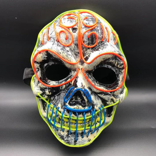 Máscara Calavera LED Brillante para Halloween - Image 9
