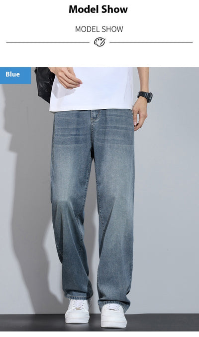 Pantalones Anchos de Seda Helada Casual Transpirables - Image 28