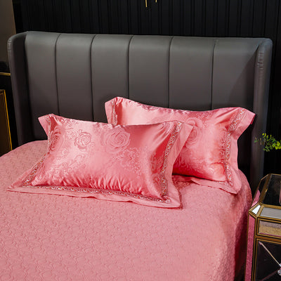 Funda de Almohada Jacquard de Algodón Satinado - Par de Dos - Image 28