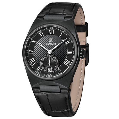 Reloj de Cuarzo Hombre Elegante Negocios Impermeable con Calendario - Image 13
