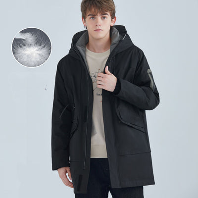 Chaqueta Acolchada de Plumón de Pato para Hombre - Calidez y Confort - Image 10