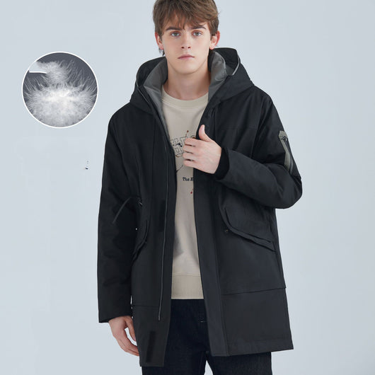 Chaqueta Acolchada de Plumón de Pato para Hombre - Calidez y Confort - Image 10
