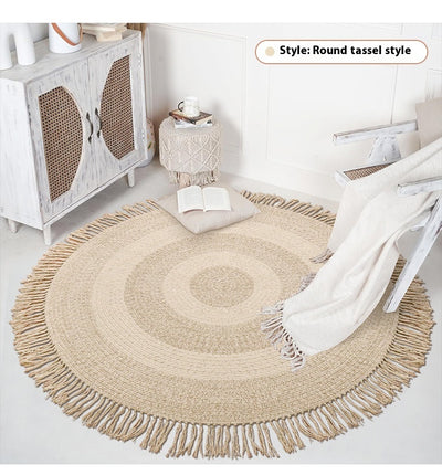 Alfombra de Lana Natural Blanco Leche - Diseño Moderno Minimalista para Sala y Dormitorio - Image 11