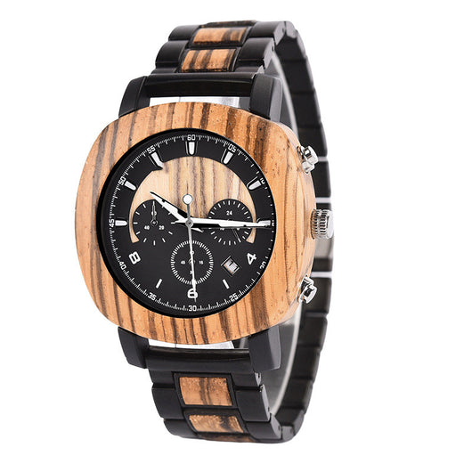 Reloj Mecánico de Madera Infected Gris con Correa Ajustable - Image 5