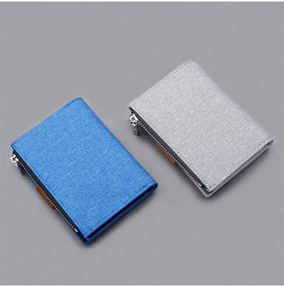 Cartera Corta para Hombre con Botón, Tela Oxford y Gran Capacidad - Image 10