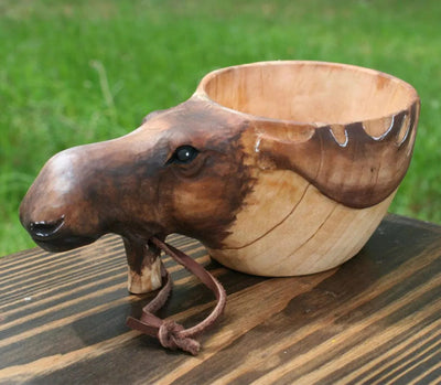 Taza Kuksa Escandinava Tallada a Mano - Taza de Madera para Camping y Café - Image 18