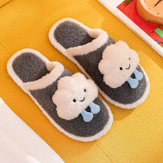 Pantuflas de Algodón para Mujer - Diseño Pareja Adorable para Casa - Image 7