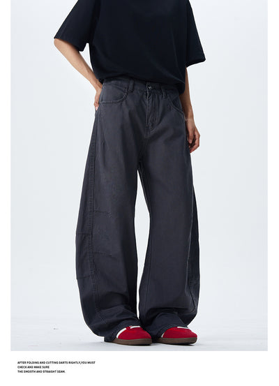 Culotes Retro Americanos Holgados con Pliegues para Hombre - Image 14