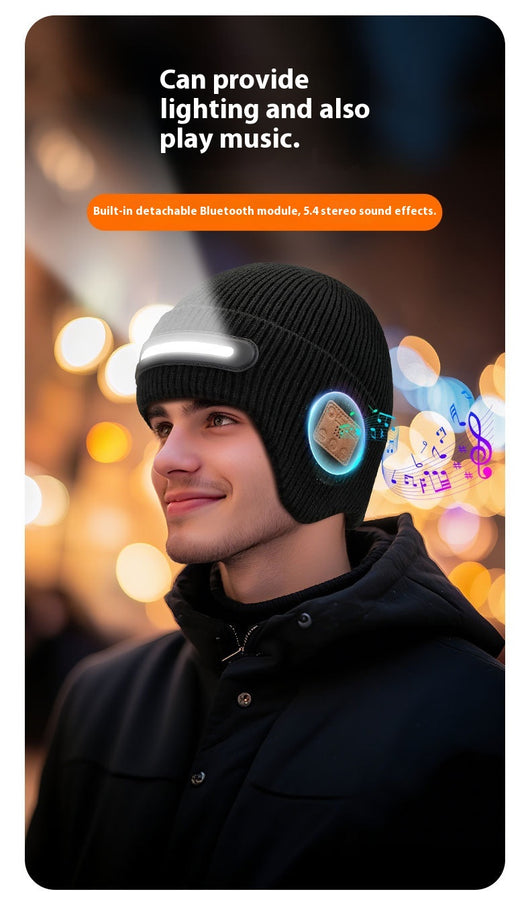 Gorro Tejido con Iluminación LED para Correr de Noche - Image 13
