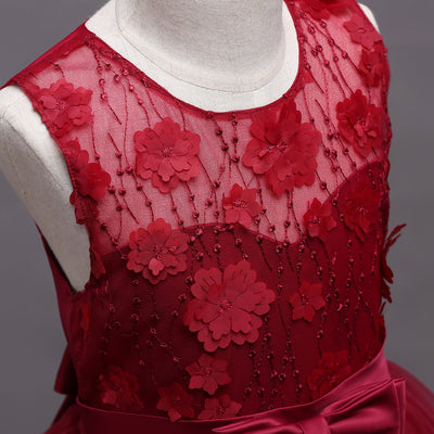 Vestido Elegante Infantil de Verano para Presentaciones de Piano - Image 36