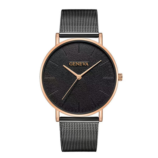 Reloj de Acero Inoxidable Geneva para Hombre con Malla Metálica - Image 8