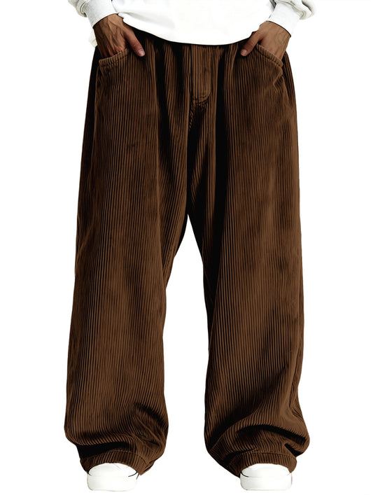Pantalones de Buzo Corduroy Casual para Hombre con Bolsillos - Image 20
