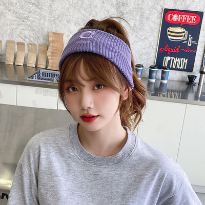 Banda para Cabello Tejida con Letra C Retro Net Red Estilo Minimalista - Image 12