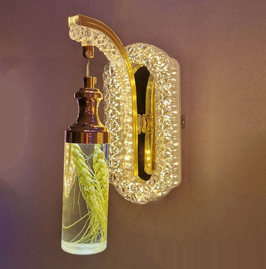 Lámpara de Pared Colgante de Cristal Acrílico Ovalado con Luz Cálida para Hoteles y Dormitorios - Image 22