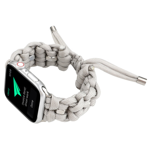 Correa Apple Watch Nylon Premium con Trenzado de Cordón Paraguas - Image 4