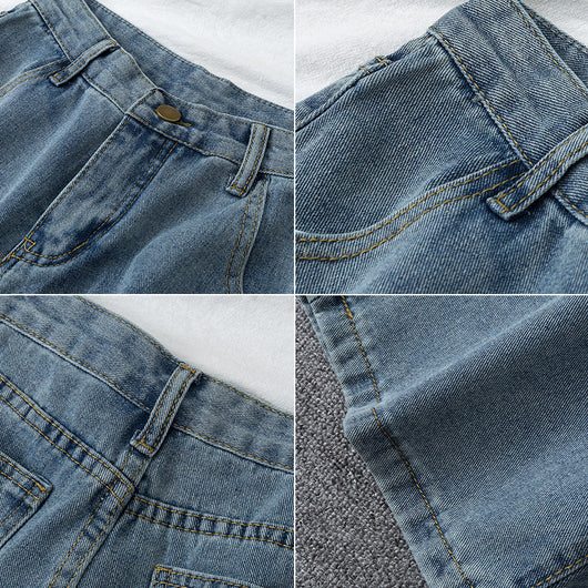 Jeans Rectos de Cintura Alta con Efecto Adelgazante para Mujer - Image 4