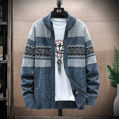 Suéter Tejido Estampado Holgado para Hombre - Image 2