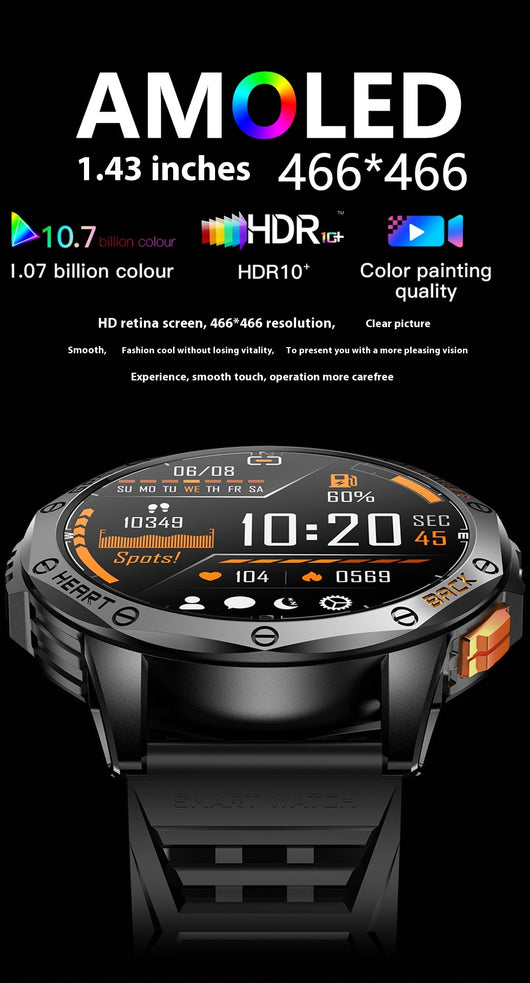 Reloj Inteligente K67 con Brújula, Llamadas Bluetooth y Pantalla AMOLED - Image 12