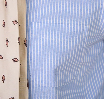 Camisa de Algodón a Rayas con Cuello y Manga Larga - Image 2