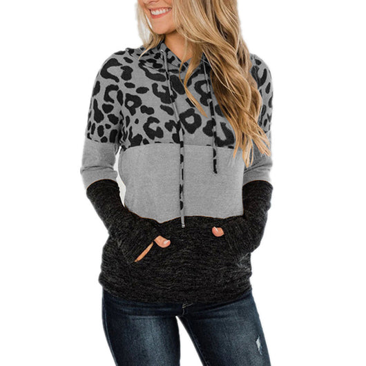 Sudadera Holgada con Estampado Mosaico y Capucha - Image 9
