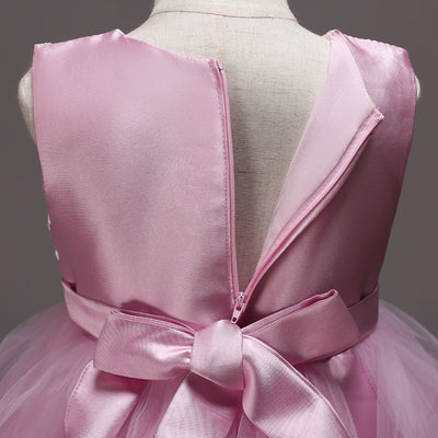 Vestido Infantil con Mangas Abullonadas y Bordados Delicados - Image 18