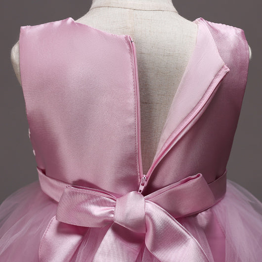 Vestido Infantil con Mangas Abullonadas y Bordados Delicados - Image 18