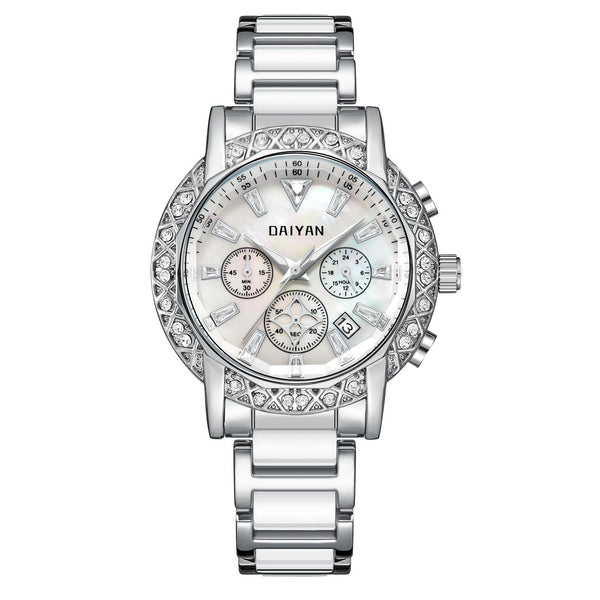 Reloj de Lujo Versátil para Mujer - Resistente al Agua con Diamantes - Image 3