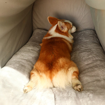 Casa Cama para Mascotas Desmontable con Patrón Geométrico Bicolor - Image 2