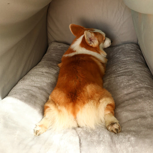 Casa Cama para Mascotas Desmontable con Patrón Geométrico Bicolor - Image 2