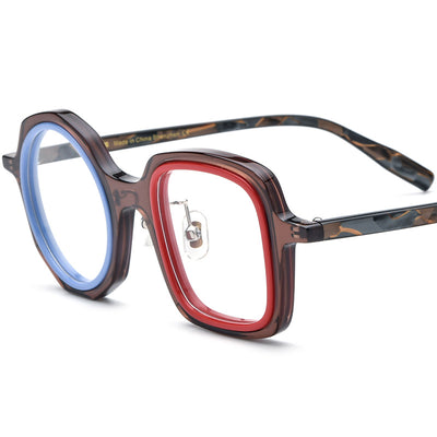 Lentes Ópticos Irregulares de Moda - Marco Tipo Placa - Image 9
