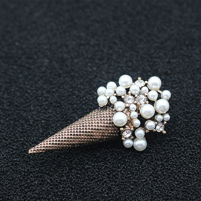 Broche de Helado con Cristales de Perla y Diamantes - Image 6