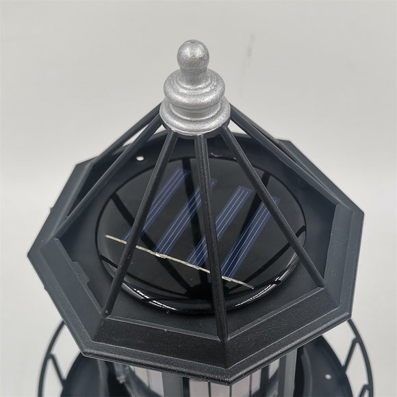 Faro Solar Giratorio Grande con LED para Jardín