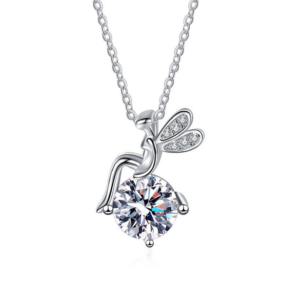 Collar de Moissanita y Plata de Ley 925 FARCENT para Mujer