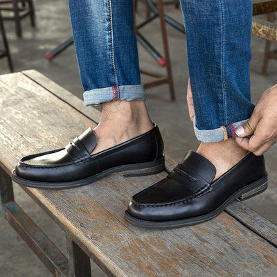 Mocasines de Cuero Genuino para Hombre - Estilo Británico Casual - Image 5