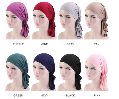 Pañuelo Turbante Elástico de Algodón Modal Premium - Image 9