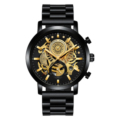Reloj Multifuncional para Hombre con Diseño Calado y Calendario - Image 10