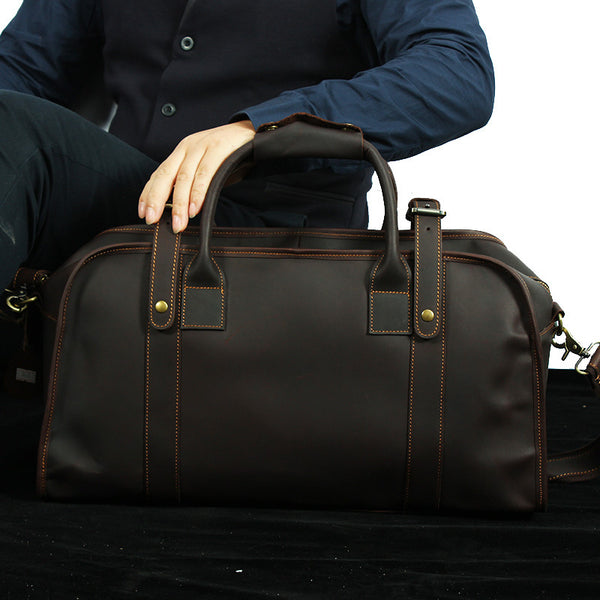 Bolso Bandolera de Cuero Genuino - Casual para Viajes