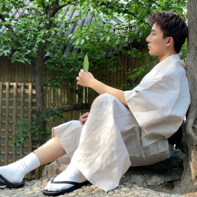 Yukata Japonés de Verano para Hombre - Ropa de Descanso Tradicional - Image 22