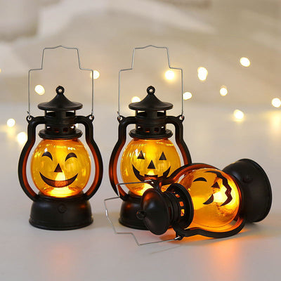 Lámpara Portátil Halloween con Diseño de Calabaza y Calavera - Image 14