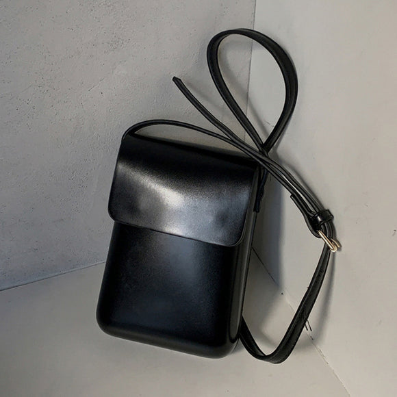 Bolsa Carteiro Masculina de Couro Estilo Coreano