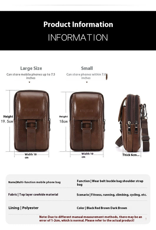 Bolsa de Cuero para Celular Multifuncional con Cinturón - Image 20