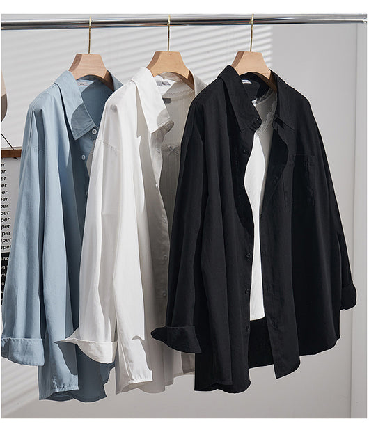 Camisa Casual de Algodón Talla Grande con Efecto Reductor - Image 10