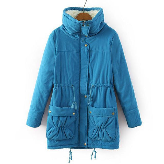 Abrigo de Algodón Forrado en Peluche de Cordero - Diseño Slim Reductor - Image 10