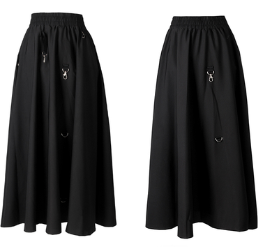 Falda Midi Negra Elegante Ajustada Clásica - Image 7
